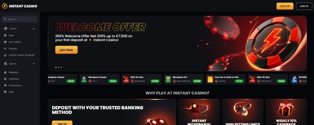 instant casino all casinos Ολα τα Online Casino