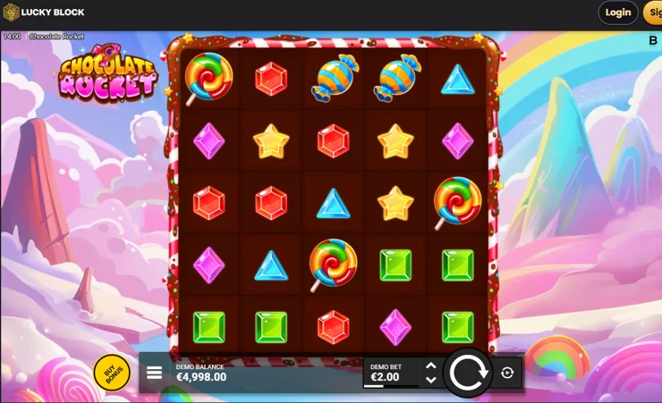 lucky_block_slot review of chocolate rocket