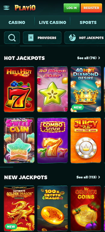 playio canada online casino app game selection