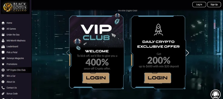 Black Lotus Top Indiana Online Casino for VIP crypto users