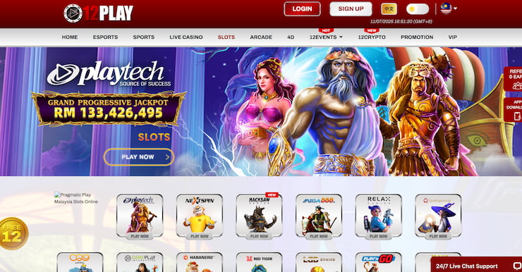 slots selection at 12play singapore online casino