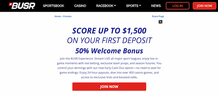 sports welcome offer at busr MT sports betting site