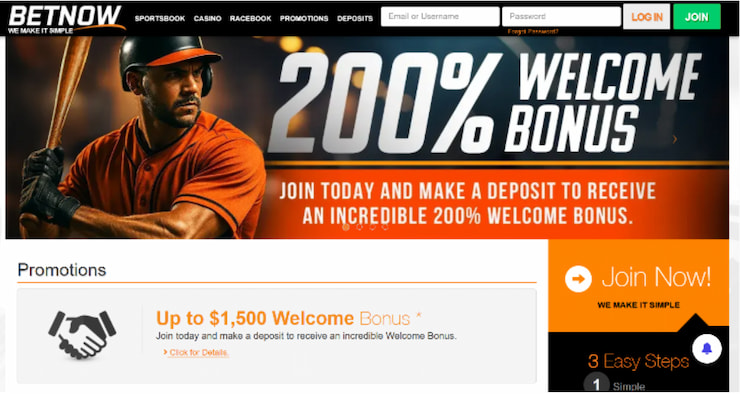 Sports betting promos at BetNow