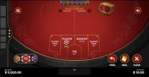Baccarat at BetWhale GamesHub