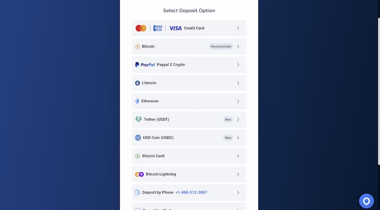 BetUS Promo Code Banking