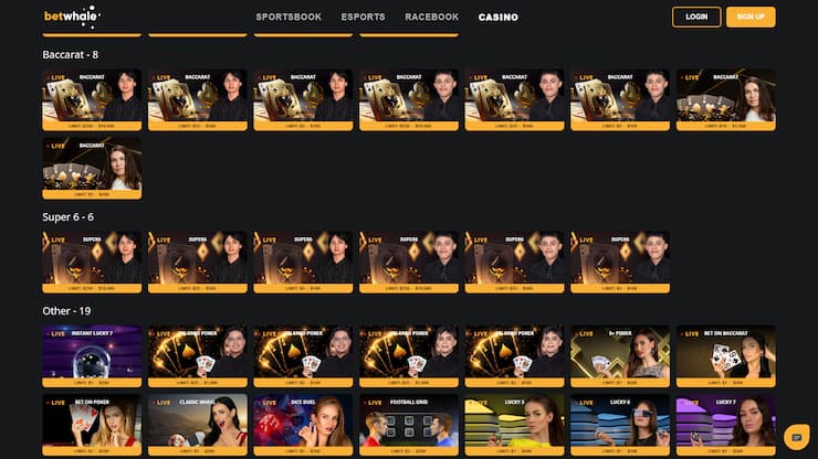 Best Baccarat Online Casino - BetWhale Live Baccarat Games