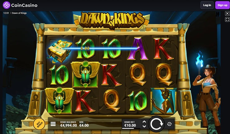 Dawn of Kings slot review at Coin Casino