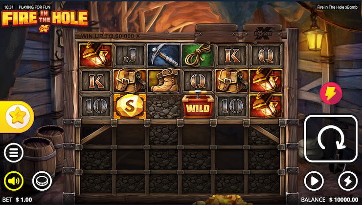 A screenshot from our Fire In The Hole review