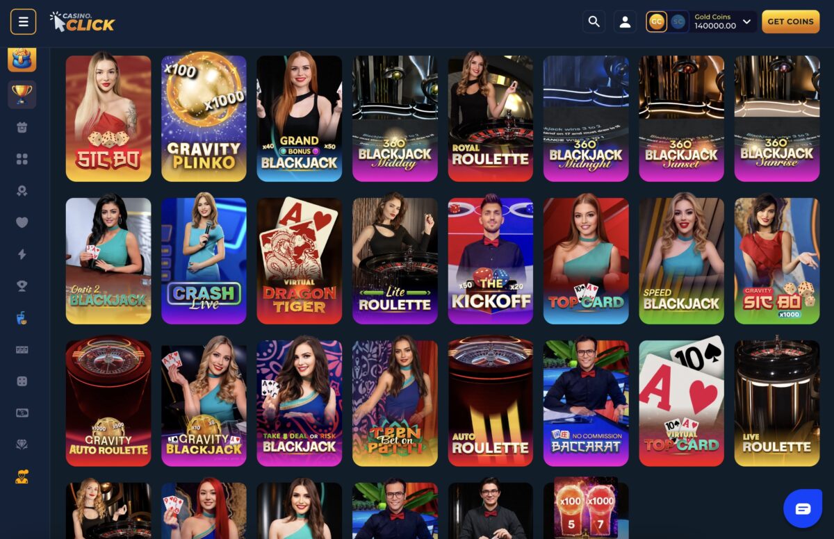Live Dealer Games Casino.Click