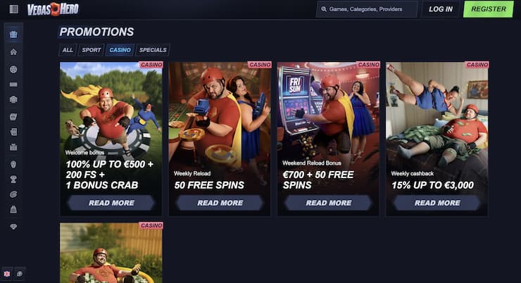 Manitoba Online Casino Vegas Hero