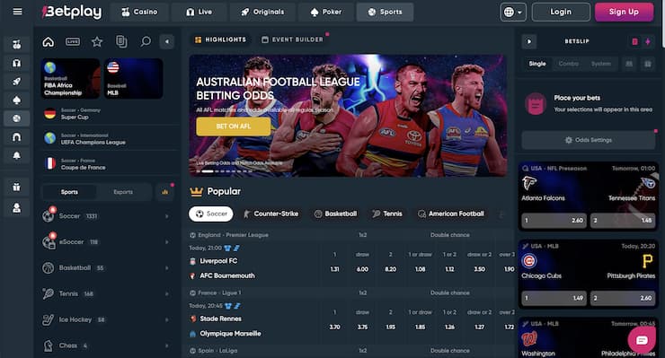 BetPlay.io crypto betting