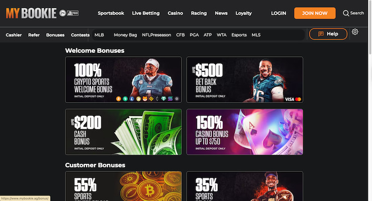 MyBookie promotions