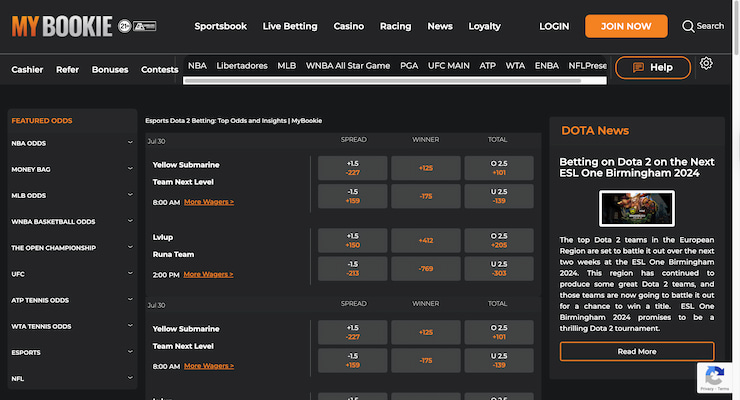 MyBookie sports
