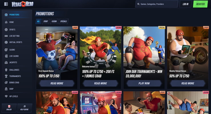Vegas Hero Casino promotions