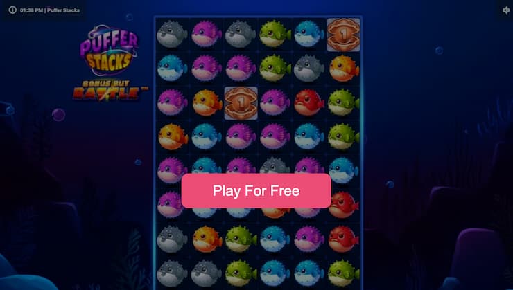 An image of a Puffer Stacks free play game.