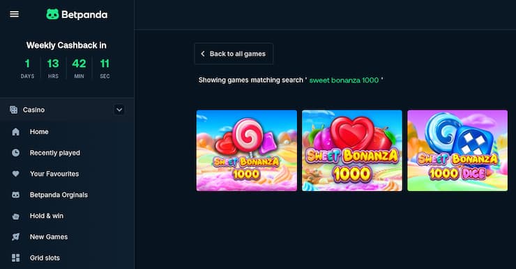 An image of Sweet Bonanza 1000 at BetPanda.