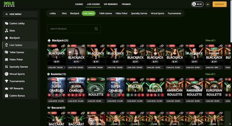 Wild Casino Bonus Codes Casino Live Games