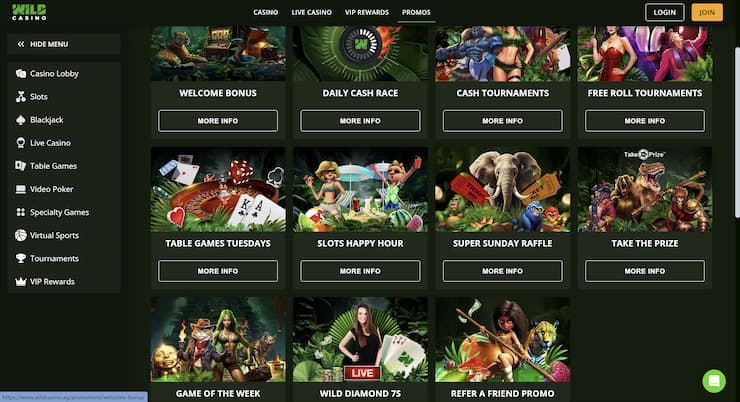 Wild Casino Bonus Codes Casino Promotions
