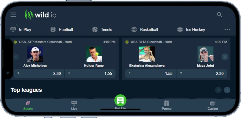 Wild.io Mobile Betting