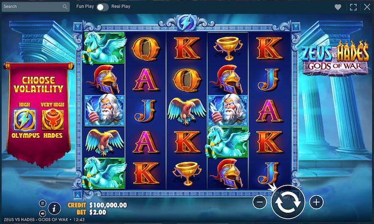 A snapshot from our Zeus vs Hades slot review