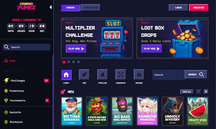 casiniopunkz crypto casino