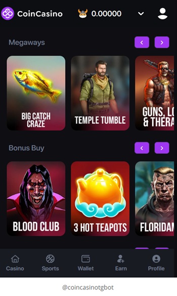 coin casino telegram casino slots