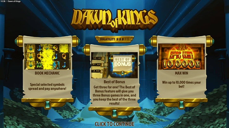 dawn of kings slot review at Hacksaw Gaming