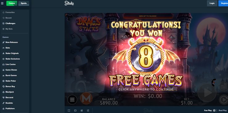 dracs_stacks_slot review at Stake casino