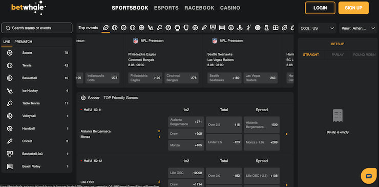 eagles preseason lines at betwhale delaware sports betting site