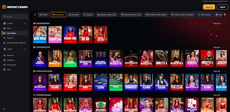 A closer look at the live games that you can play at Instant Casino, a popular pick for Filipino bettors.