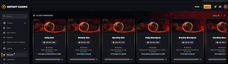 instant_casino barrel bonanza slot review - screenshot of slot rewards