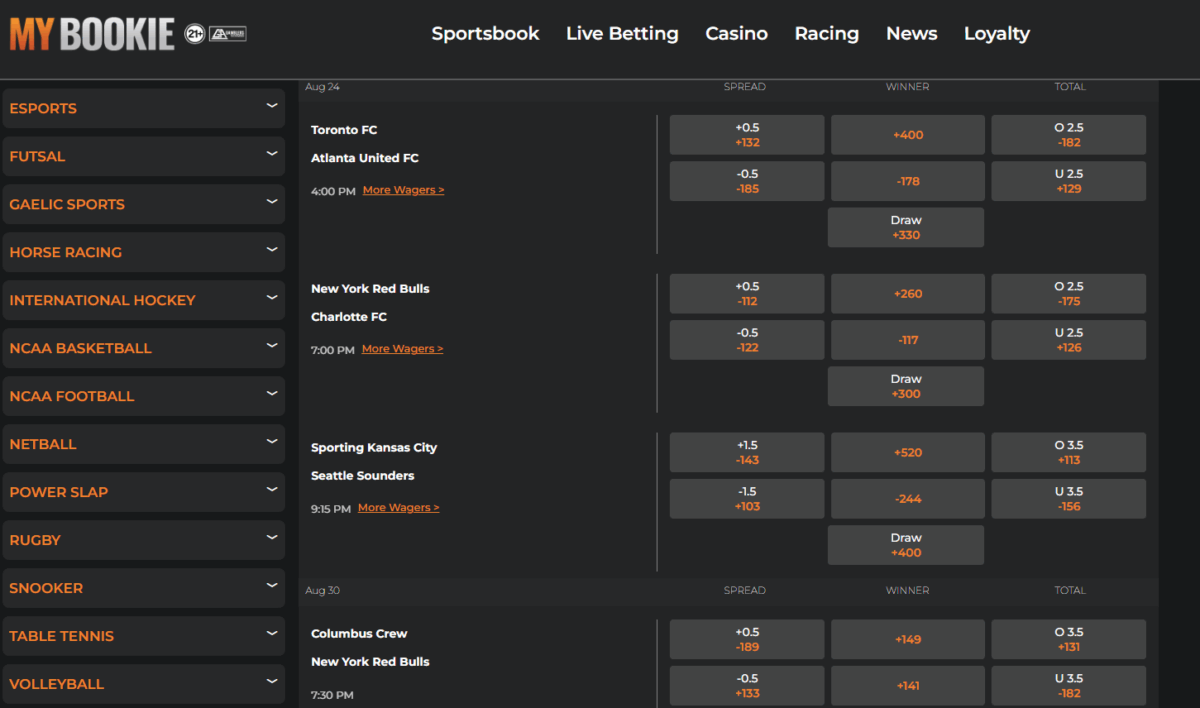 mybookie screenshot for sportsbooks in georgia review 