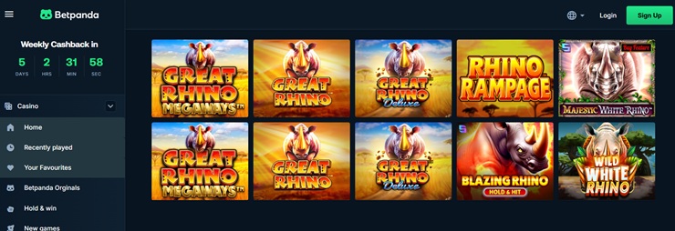 raging rhino slot review betpanda