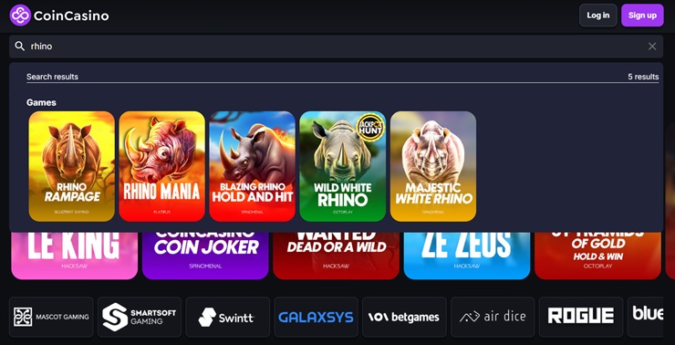 raging rhino slot review coincasino