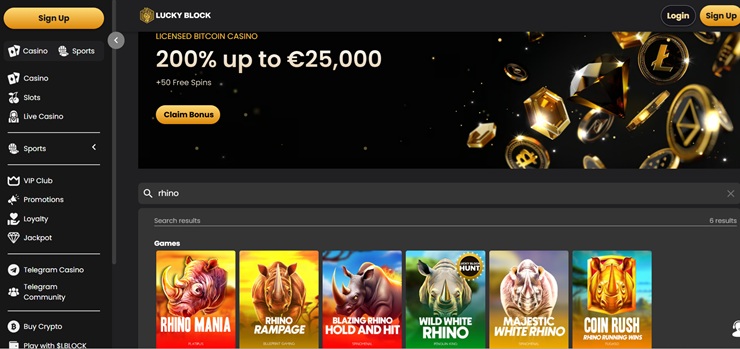 raging rhino slot review lucky block