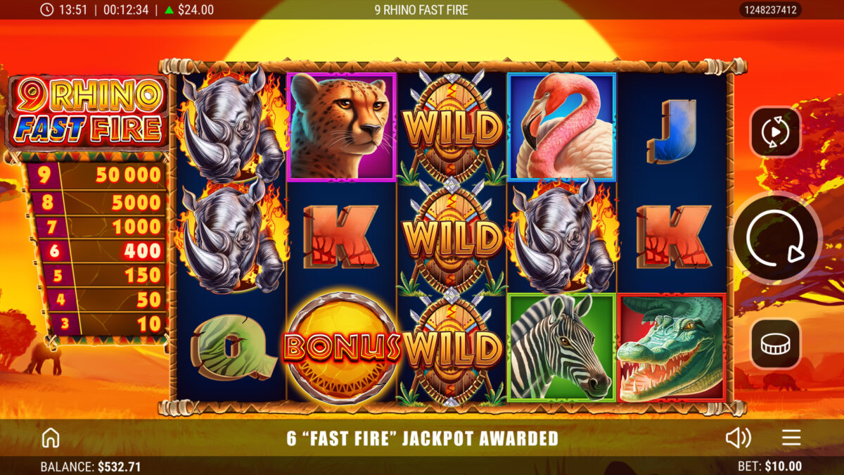 9 Rhino Fast Fire By Realistic Games