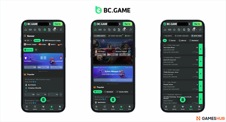 Detailed overview of BC.Game's site for Louisiana online sports betting.