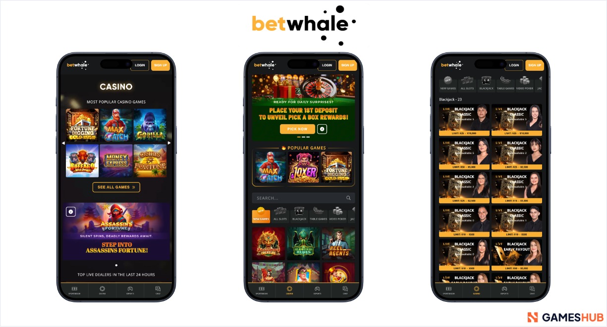 BetWhale - top Connecticut online casino for slots
