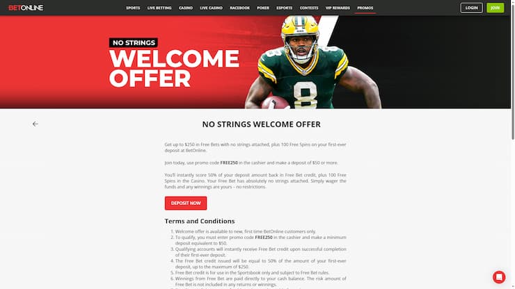 BetOnline Welcome Bonus