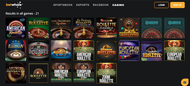 Betwhale Roulette
