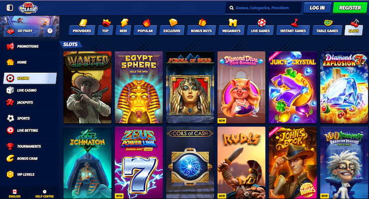 Big Clash slots library
