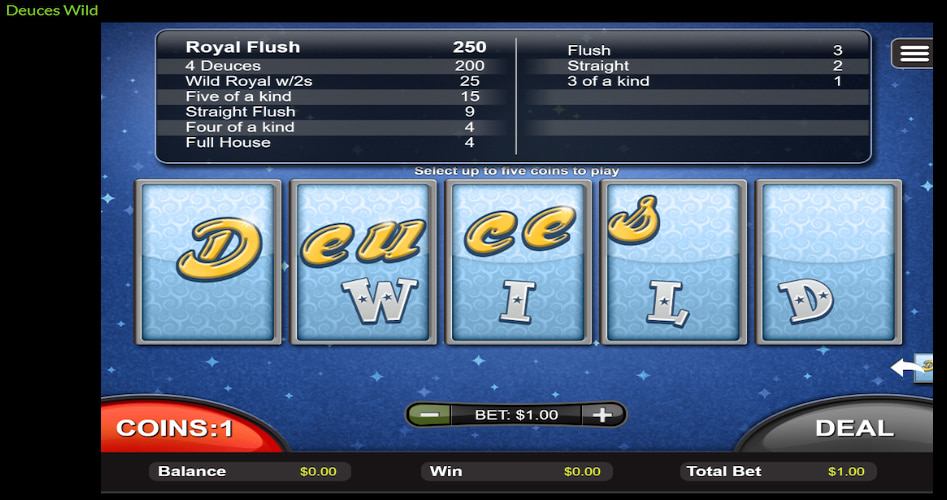 Deuces Wild RTG game
