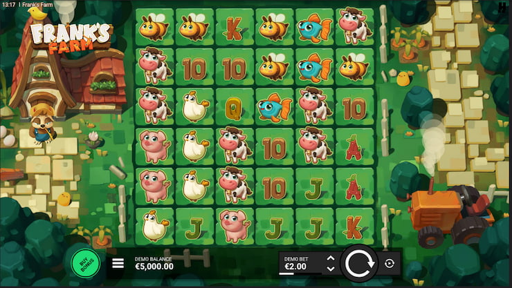 A snapshot from our Frank's Farm slot review