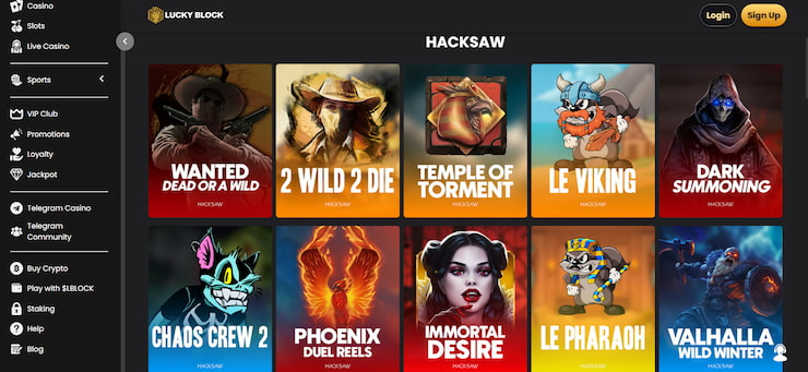 LuckyBlock Hacksaw Gaming