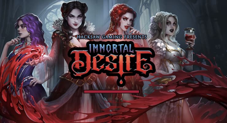 An image of the Immortal Desire Slot Review logo