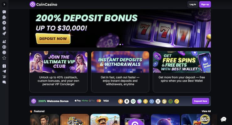 An image from our Itero Slot Review taken of CoinCasino