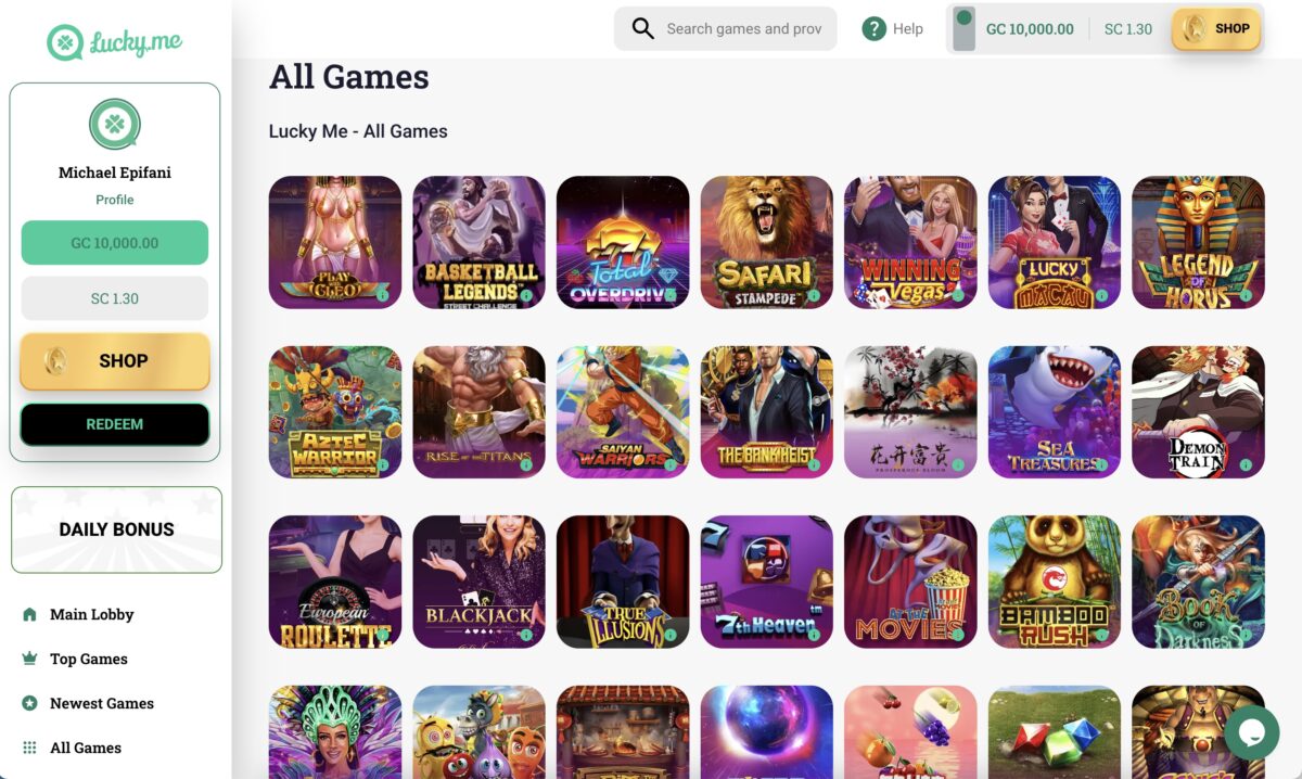Lucky Me All Games Lobby