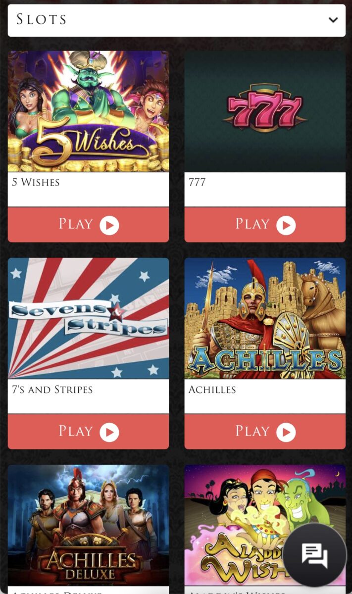 Lucky Red Casino App Screenshot
