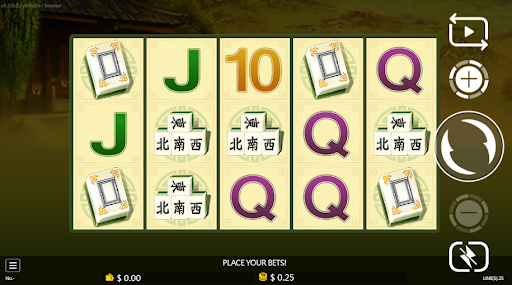 Mahjong game at Japan online casino