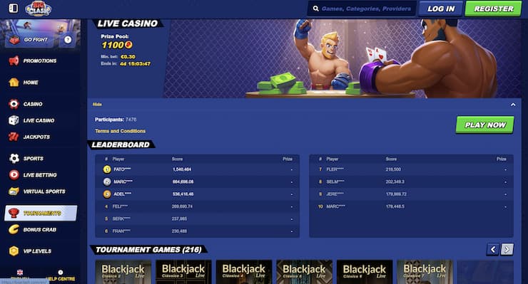 Online Blackjack Canada BigClash